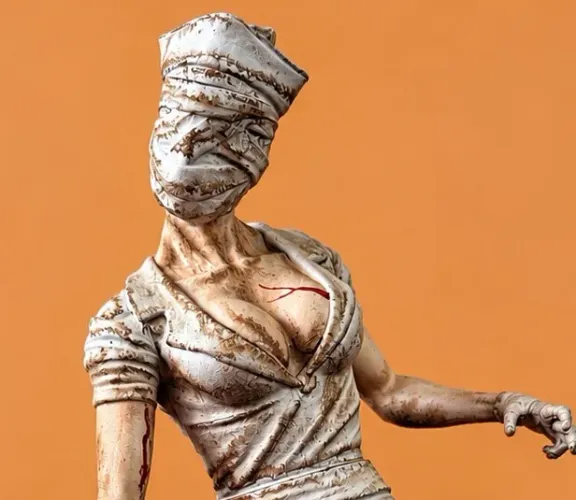 Estátua Bubble Head Nurse Silent Hill em Resina