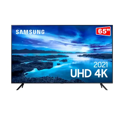 Samsung Smart TV 65" UHD 4K, Processador Crystal 4K, Tela sem limites, Visual Livre de Cab