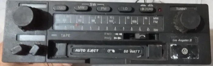 Rádio e Toca Fitas Original Volkswagen "Los Angeles II" da Bosch - Anos 80/90