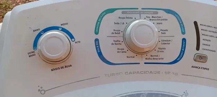 Máquina de lavar roupa automática 12 kilos