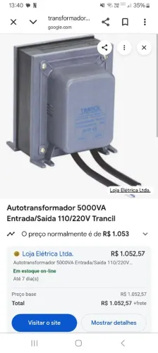 Transformador 5000w trancil