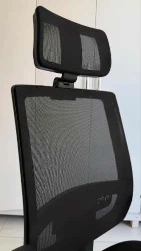 Cadeira Ergonômica Plaxmetal Brizza | Base Reforçada, Apoio Lombar