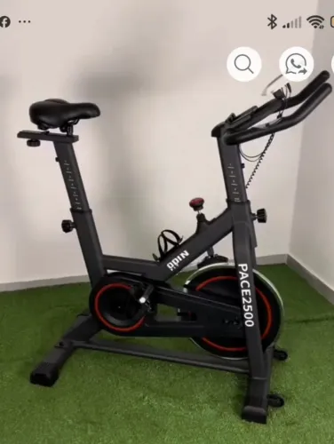 Bicicleta Ergométrica para Spinning Mecânica 6kg Odin Fit Cor Preta e Vermelho