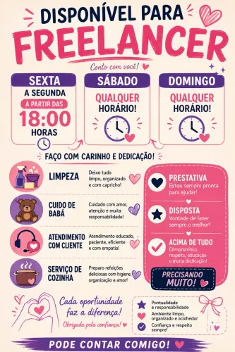 Disponível para FREELANCE