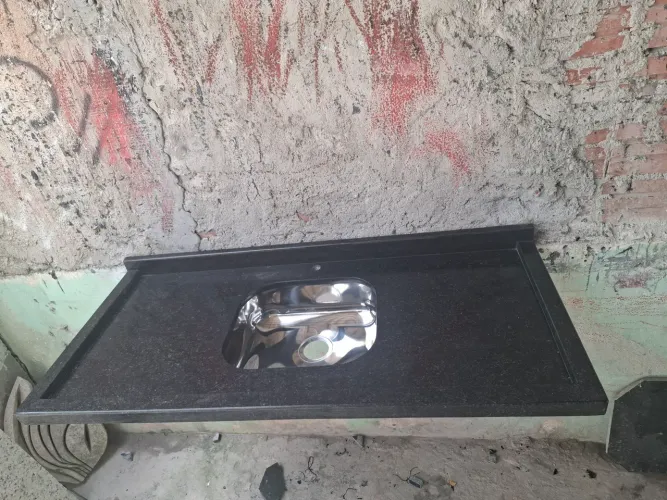 Pia 1,20x0,55 Granito Preto São Gabriel $399,90