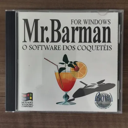 CD-ROM Mr. Barman For Windows - O Software Dos Coquetéis