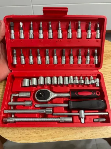 MALETA DE FERRAMENTAS 46 PEÇAS - KIT COMPLETO