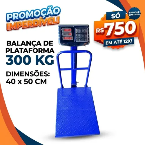 Balança 300kg Grande - Nova