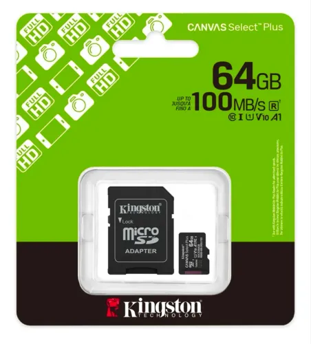 Cartão de Memória 64GB Kingston Canvas Select Plus