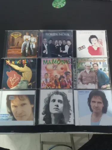 Lote Com 9 Cds Originais Música Brasileira Anos 90 (mamonas, Roberto Carlos, Roupa Nova)