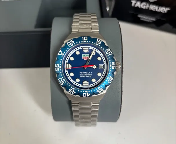 Relogio Tag Heuer Solargraph Azul 38mm - Premium AAA+