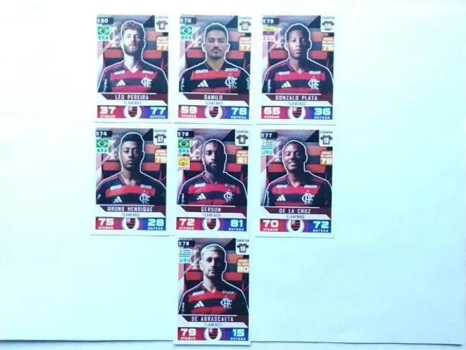 Kit 7 Cards Brasileiro 2025: Flamengo