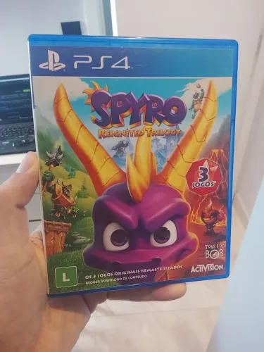 Jogo PS4/PS5 Spyro Reignited 3 jogos Completos remasterizado 1,2 e 3 Novo de Loja Zerado 