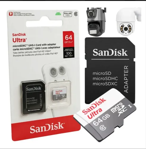 Kit 10 Cartão Memória Micro Sd Tf 64gb Original P/ Câmera Segurança