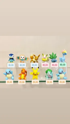 Bonecos Pokémon - Valor Unitário