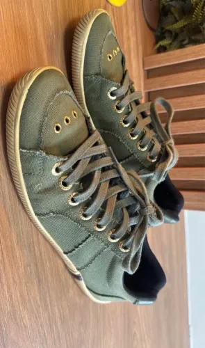 Tênis Osklen em Lona - Verde Militar - TAM 37