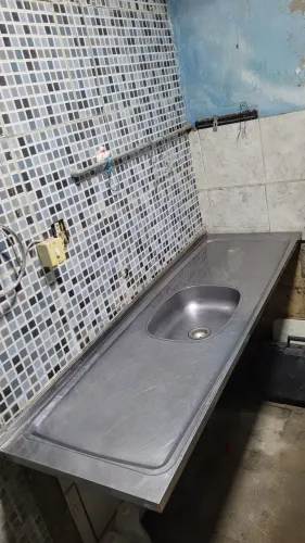 Pia inox 160 X 53cm