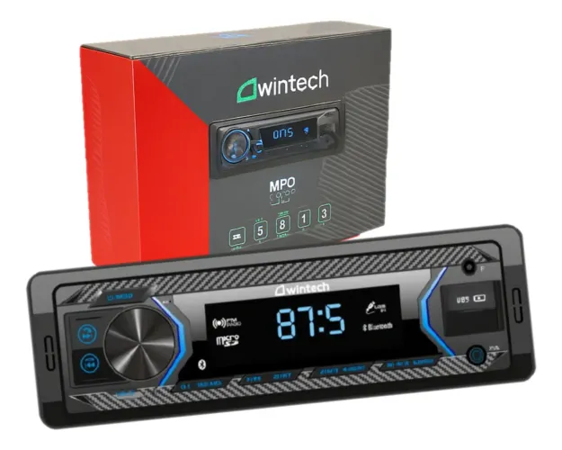 Mp3 Player Automotivo 1 Din Bluetooth Usb Aux Rádio Am/fm