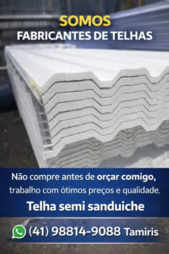 TELHA SEMI SANDUICHE - SOMOS FABRICANTES 