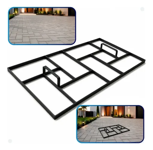 Forma Concreto Molde Tijolinho Jardim 30x60 Reutilizável!