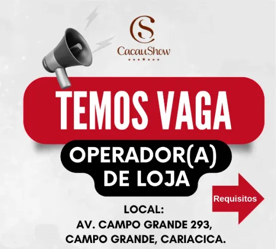Operador(a) de Loja, integral - CLT