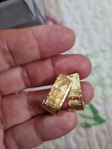 Brincos escrava ouro 18k