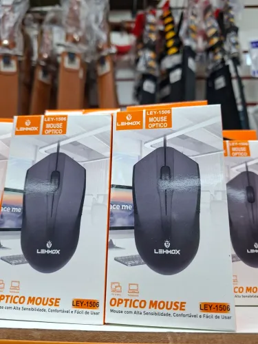 Mouse Óptico USB com Fio Lehmox LEY-1506