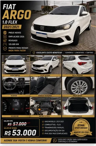 Fiat Argo Drive 1.0 6V Flex 2021