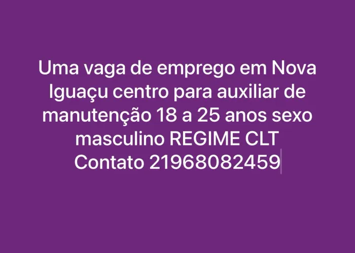 Vaga de emprego