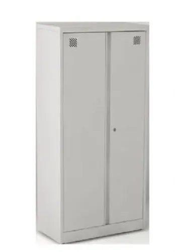 ARMÁRIO DE AÇO COM 02 PORTAS 160X75X38CM CINZA TEXTURIZADO