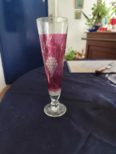 Conjunto taças bordô retrô (9 taças)