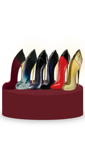 Perfumes Miniatura Sapatinho Good Girl, Legere, Velvet Fatale, Very Good Girl