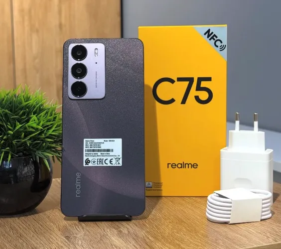 Celular Realme c75 NFC 256Gb 08GB RAM Preto Dourado Lacrado Versão Global