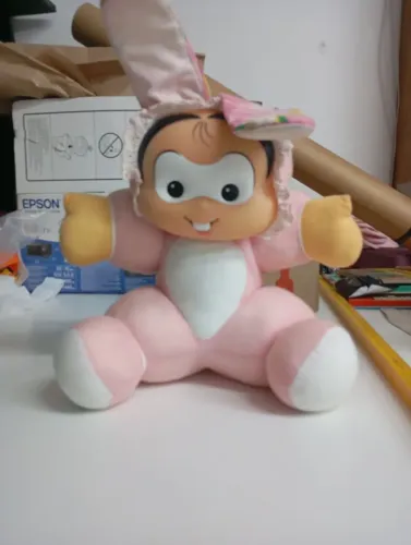 Boneca Mônica Baby Fantasiada de Coelho - Multibrink Vintage