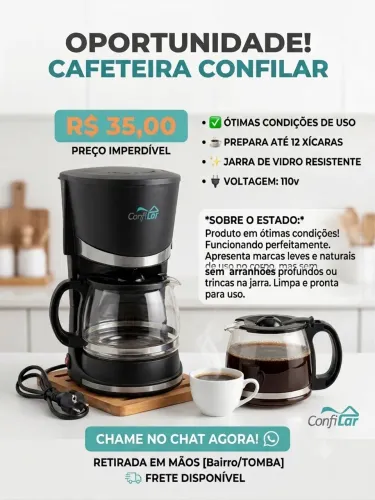Cafeteira elétrica confi lar