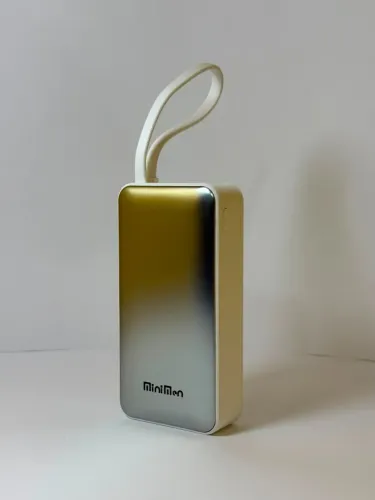 Power Bank Branco 10000mAh PD 22.5W | Carregamento Rápido para iPhone e Android