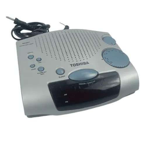 RÁDIO RELOGIO TOSHIBA RR1267 FUNCIONANDO 110V - USADO