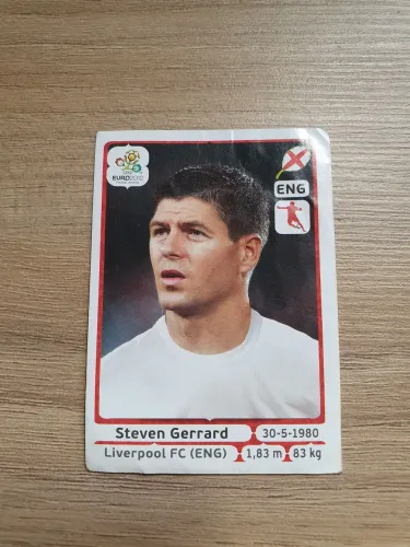 Figurinhas Euro copa 2012 -Steven gerrard