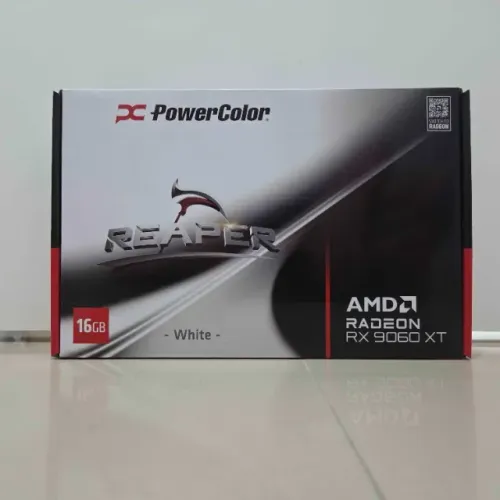 Placa de Vídeo PowerColor Radeon RX 9060 XT Reaper White 16GB, GDDR6. RX9060XT-16G-A-WHITE