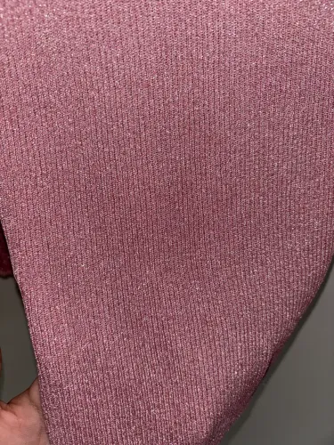 blusa com glitter rosa
