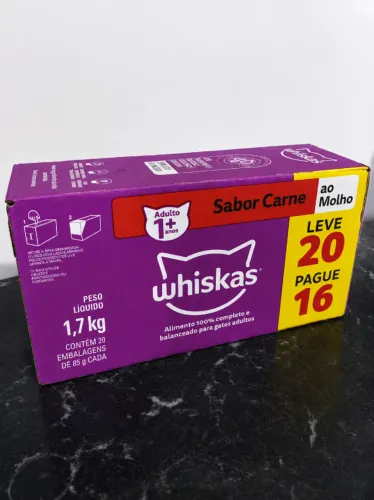 MEGA PROMOÇÃO WHISKAS! LEVE 20 SACHÊS E PAGUE APENAS 16!