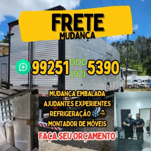Frete bau mudança embalada na promoção 