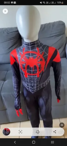Fantasia Spiderman Longe De Casa Luxo Infantil