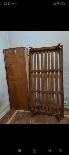 Doação cama de solteiro com baú lateral