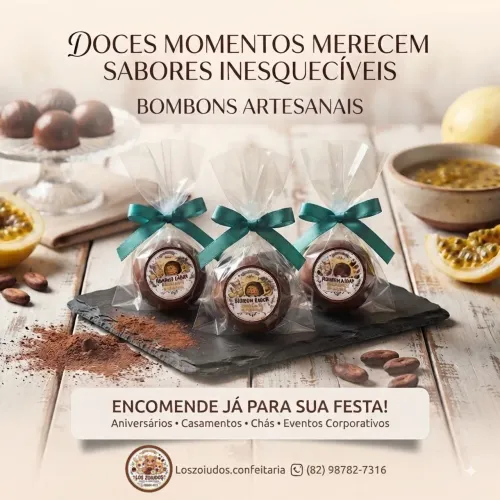 Torne sua festa inesquecivel com os nossos Bombons Artesanais!!