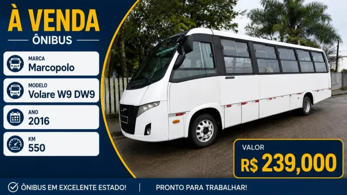 Ônibus Volare W9 2016