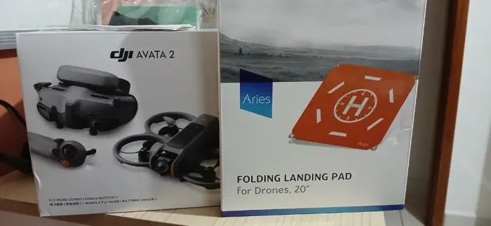 DJI AVATA 2 DRONE FLY MORE COMBO + Aries Folding Landing Pad 20"
