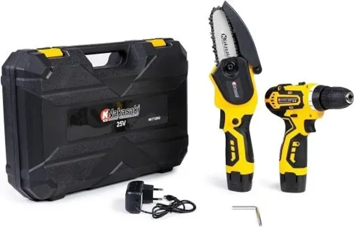 KIT PARAFUSADEIRA & MINI MOTOSSERRA BATERIA 25V