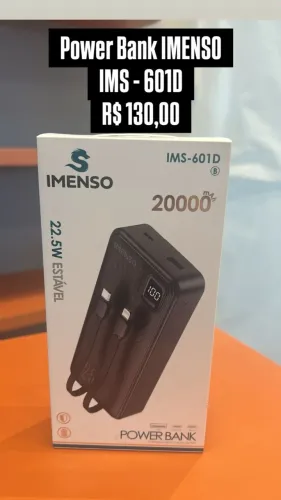 Power Bank IMENSO IMS-601D - Loja Fisica