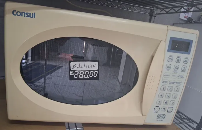 MICRO-ONDAS CONSUL USADO 18LTS 127V COM GARANTIA $280